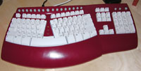 my new keyboard - in red